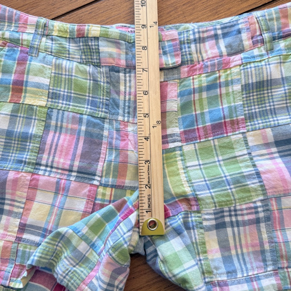 Castaway Nantucket Island Womens Patchwork Plaid Shorts Pastel Size 6 - Picture 5 of 5